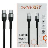 کابل تبدیل فست شارژ X-Energy X-331C Type-C To Type-C PD 60W 1m