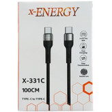 کابل تبدیل فست شارژ X-Energy X-331C Type-C To Type-C PD 60W 1m