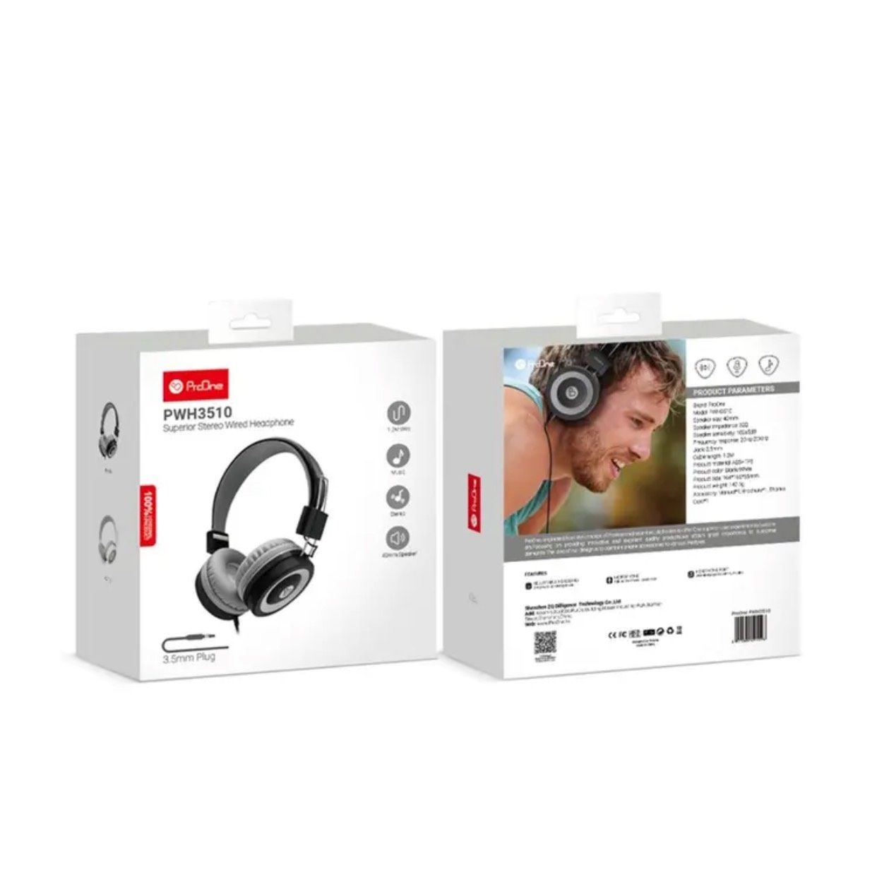 هدست سیمی پرووان مدل ProOne PWH3510 تک پورت AUX