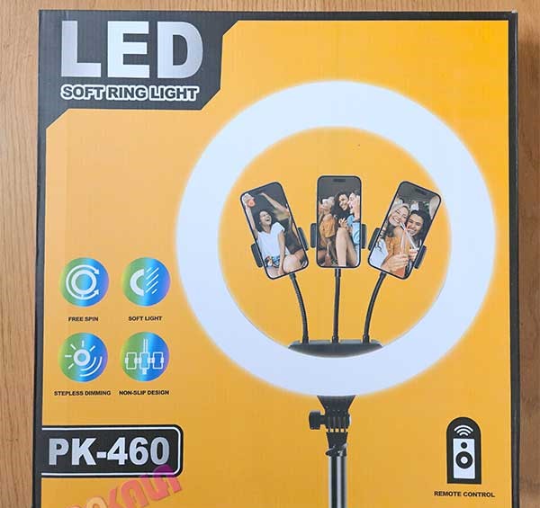 رینگ لایت عکاسی سایز 46 مدل PK-460