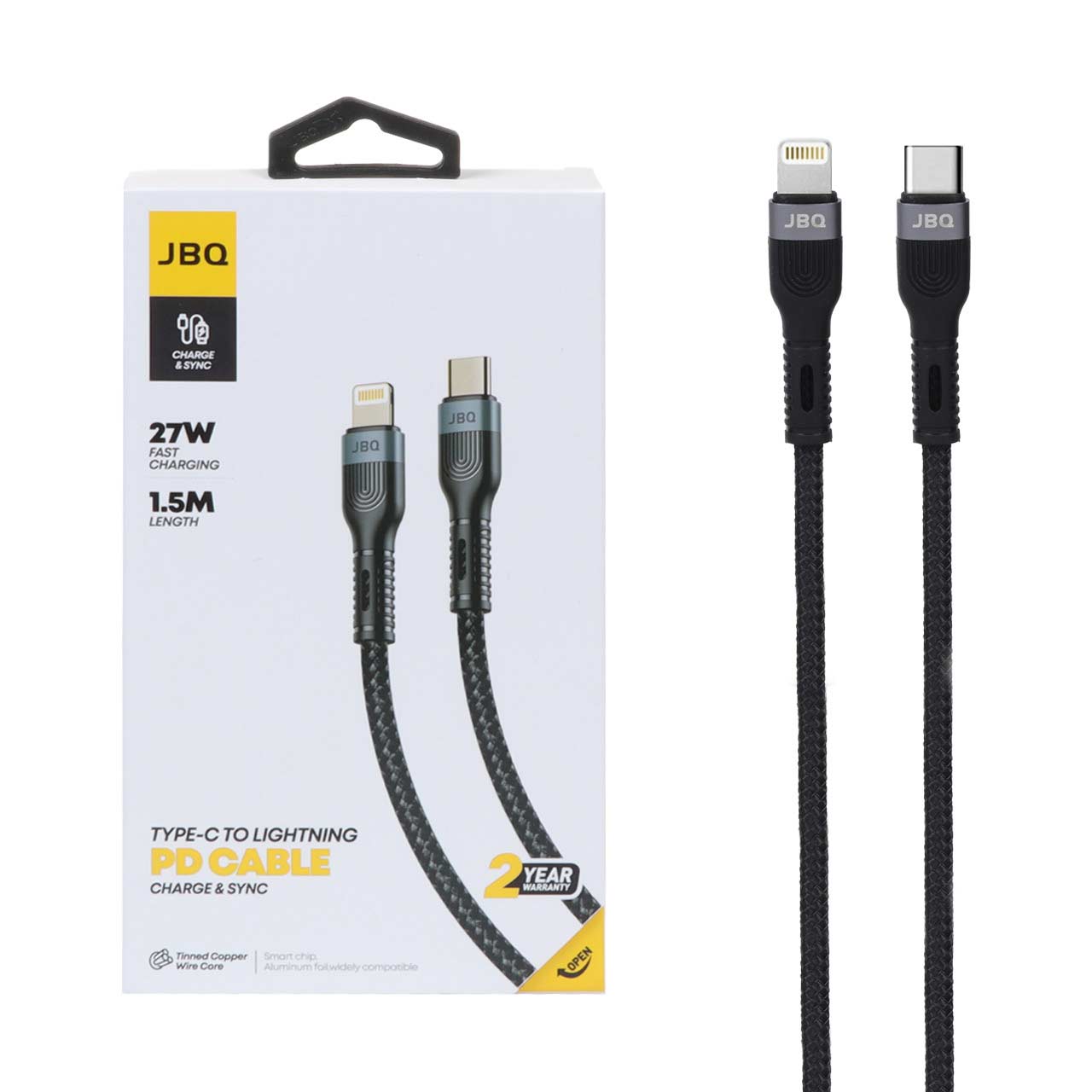 کابل شارژ 1.5 متری PD و فست JBQ Type-C to Lightning مدل CA-720