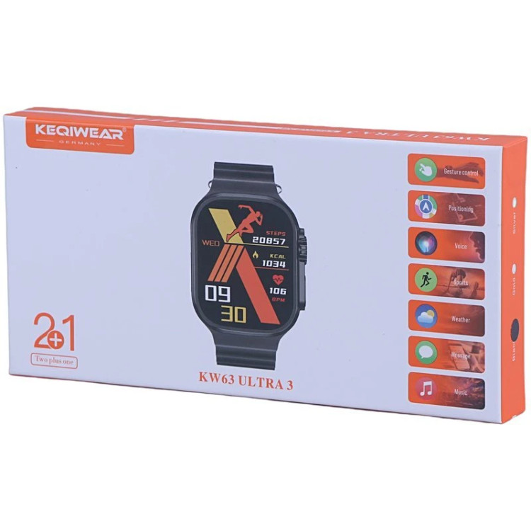 ساعت هوشمند کیگی ویر KW63 Ultra 3