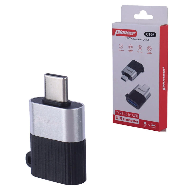 تبدیل USB OTG به تایپ سی پایونیر OT-05